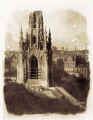 Hill & Adamson Calotype - Edinburgh - The Scott Monument under construction